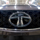 A Tata Tigor car is pictured at the assembly line inside the Tata Motors car plant in Sanand, on the outskirts of Ahmedabad